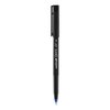 Uni-Ball ONYX Stick Roller Ball Pen, Fine 0.7mm, Blue Ink, Black Barrel, PK12 60145